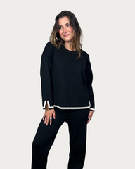 Blusa e Calça Latte Tricot