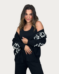 Cardigan Mocha Tricot e Calça Mocha Tricot