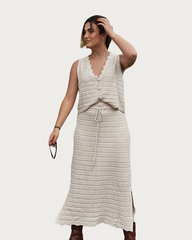 Conjunto Âmbar Bege