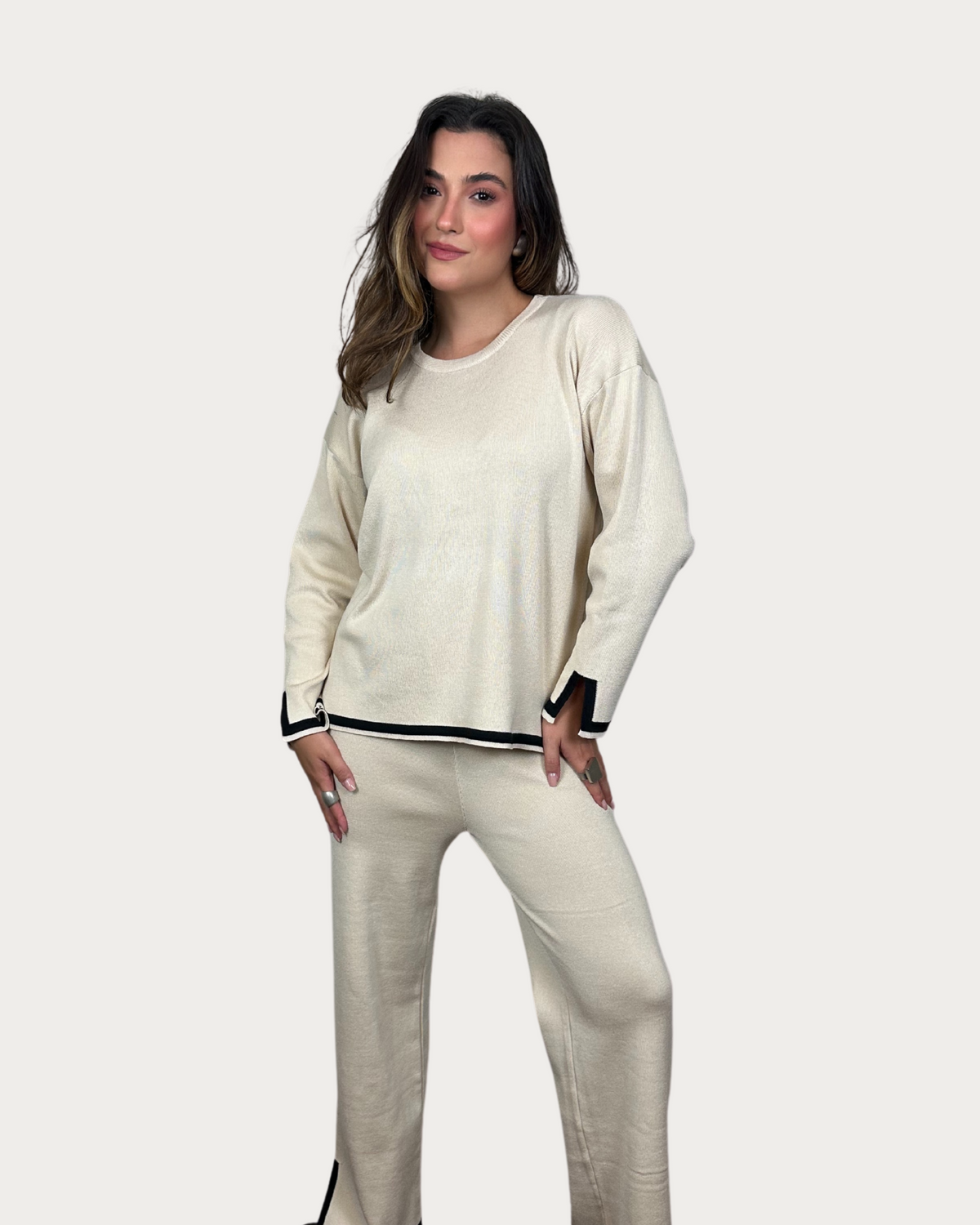 Blusa e Calça Latte Tricot