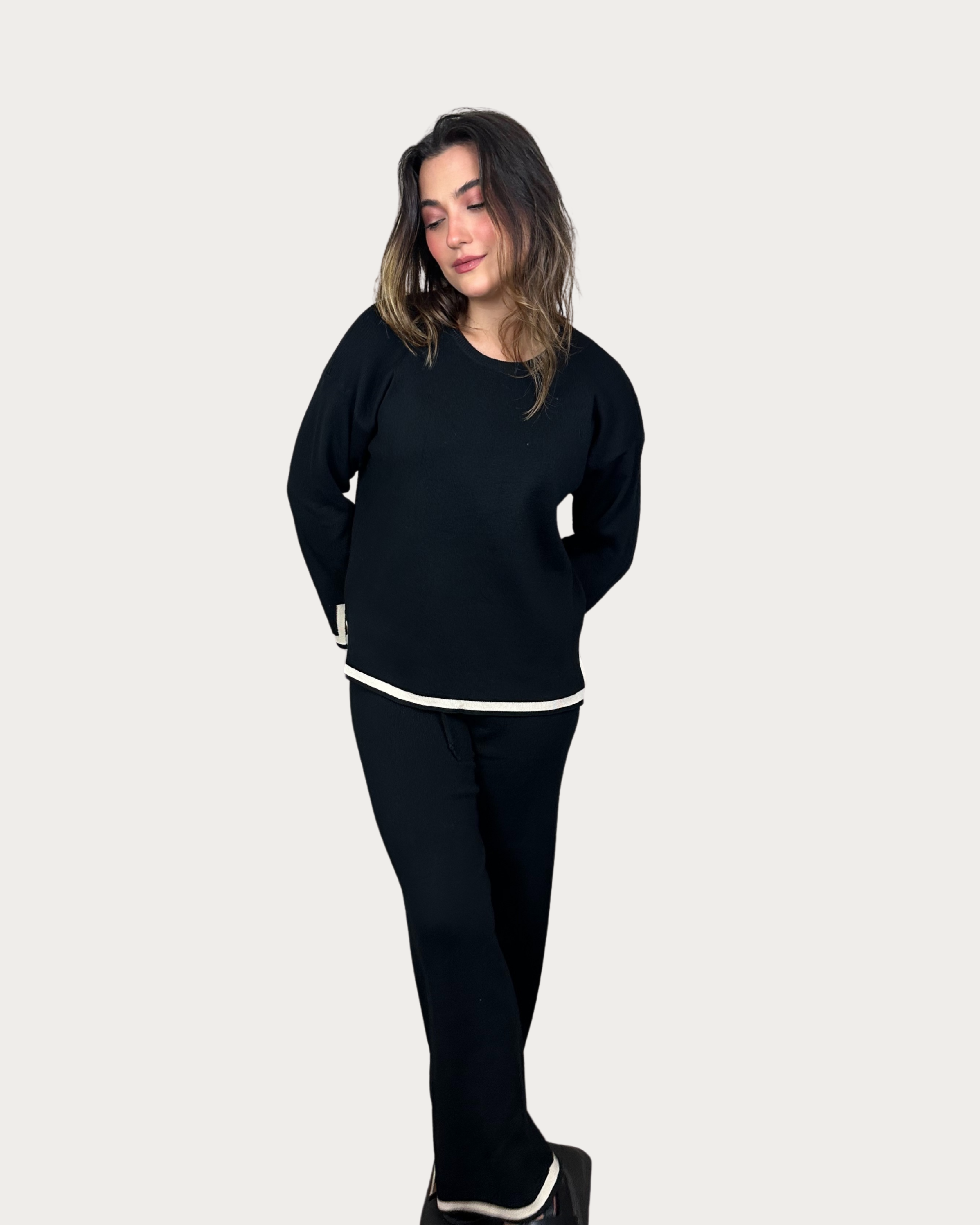 Blusa e Calça Latte Tricot