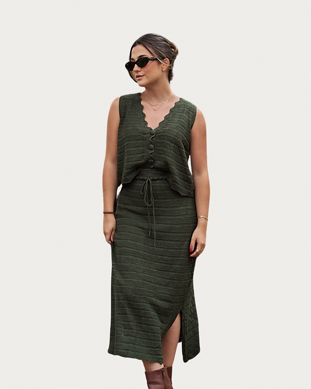 Conjunto Âmbar Verde Militar